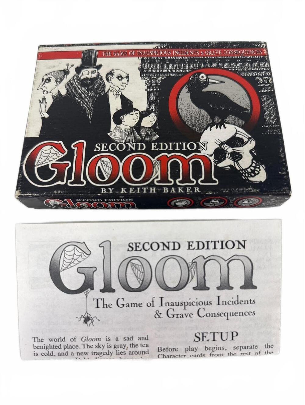 Gloom Second Edition Card Game by Keith Baker complete